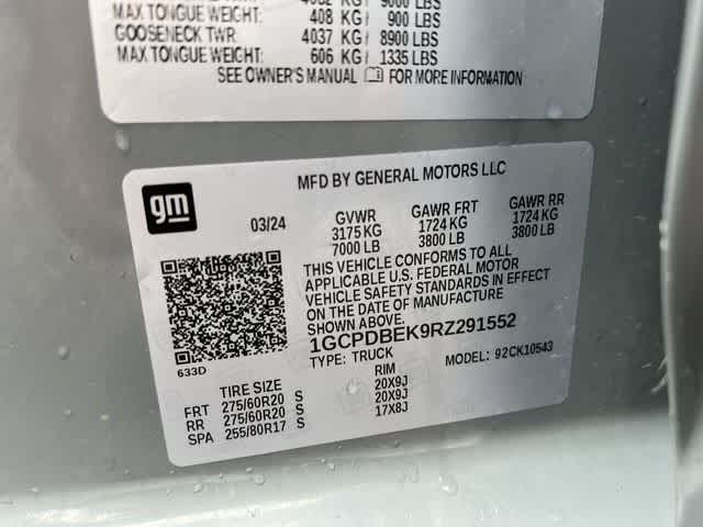 2024 Chevrolet Silverado 1500 4WD Crew Cab Short Bed Custom