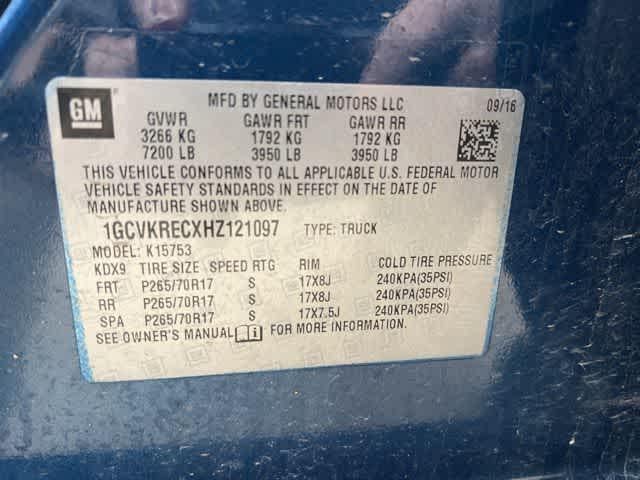 2017 Chevrolet Silverado 1500 1LT