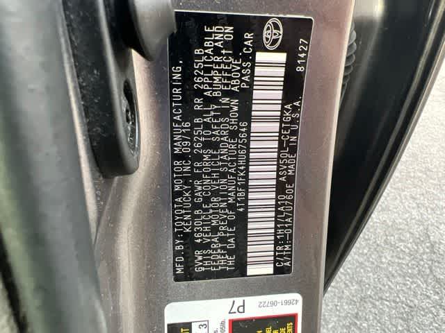 2017 Toyota Camry XLE