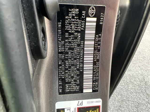 2017 Toyota Camry XLE