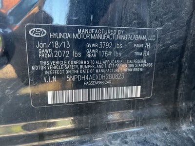 2013 Hyundai Elantra GLS