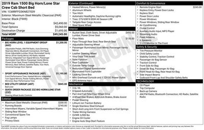 2019 RAM 1500 Big Horn/Lone Star
