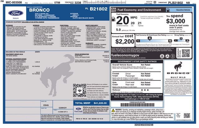 2023 Ford Bronco Big Bend