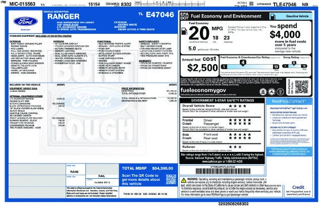 2026 Ford Ranger Lariat