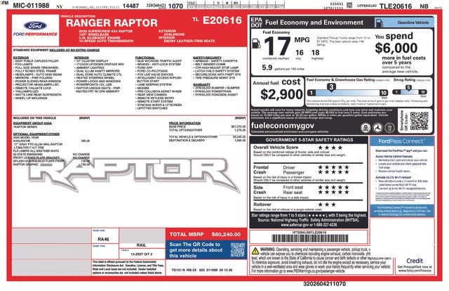2026 Ford Ranger Raptor
