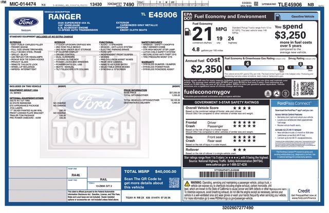 2026 Ford Ranger XL