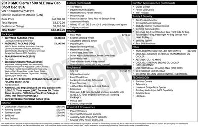 2019 GMC Sierra 1500 SLE