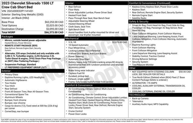 2023 Chevrolet Silverado 1500 LT LT1