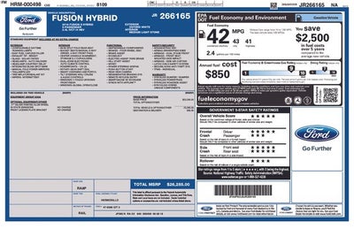 2018 Ford Fusion Hybrid S