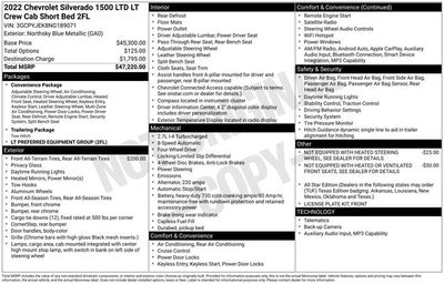 2022 Chevrolet Silverado 1500 LTD LT