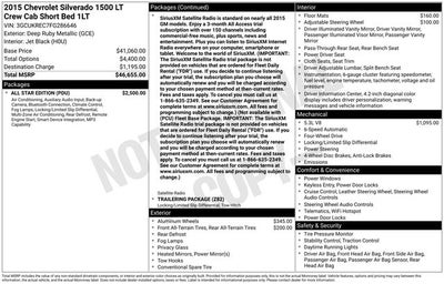 2015 Chevrolet Silverado 1500 LT LT1