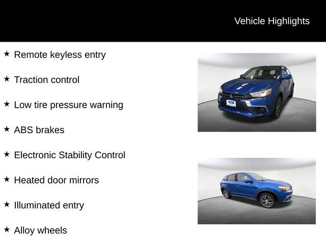 2019 Mitsubishi Outlander Sport 2.0 ES
