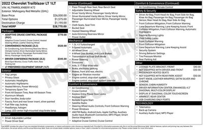 2022 Chevrolet TrailBlazer LT