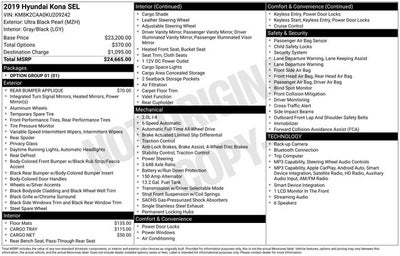 2019 Hyundai Kona SEL