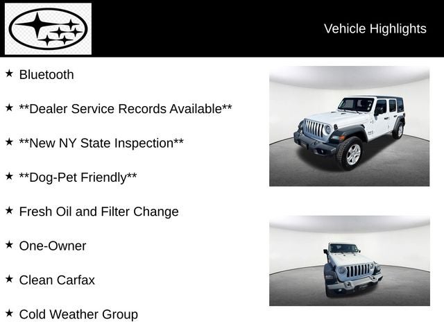2020 Jeep Wrangler Unlimited Sport S