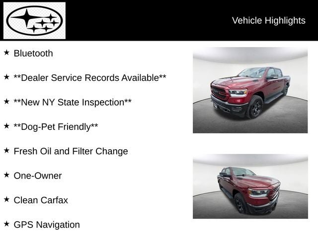 2022 RAM 1500 Big Horn/Lone Star