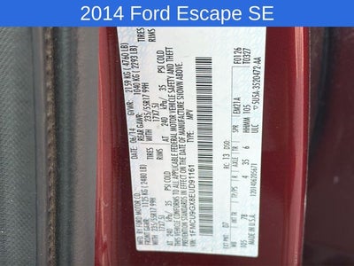 2014 Ford Escape SE