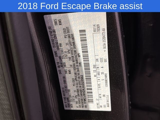2018 Ford Escape SEL