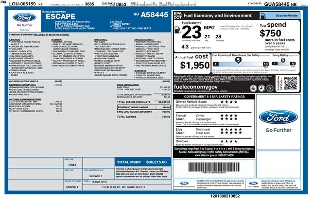 2016 Ford Escape Titanium