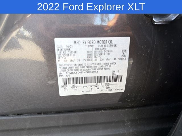 2022 Ford Explorer XLT