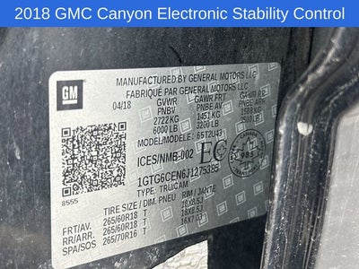 2018 GMC Canyon SLE1