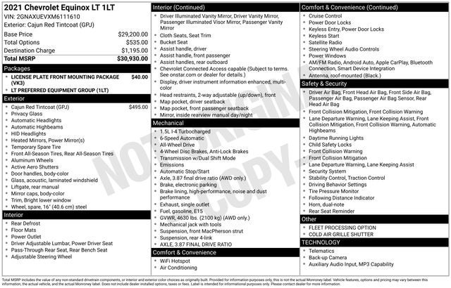 2021 Chevrolet Equinox LT