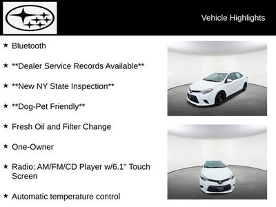 2016 Toyota Corolla LE