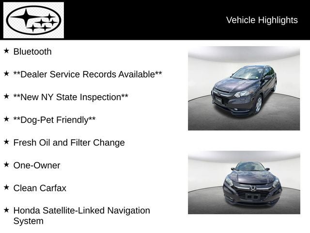2016 Honda HR-V EX-L w/Navigation