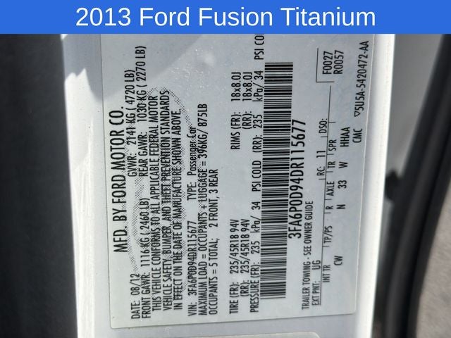 2013 Ford Fusion Titanium