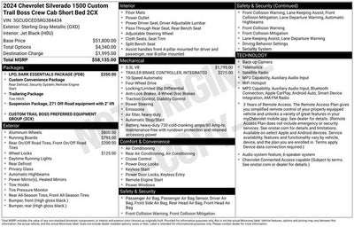 2024 Chevrolet Silverado 1500 Custom Trail Boss