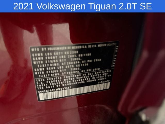 2021 Volkswagen Tiguan 2.0T SE