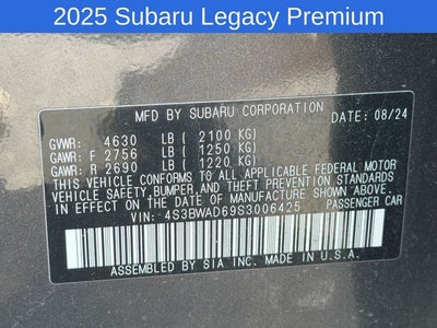 2025 Subaru Legacy Premium