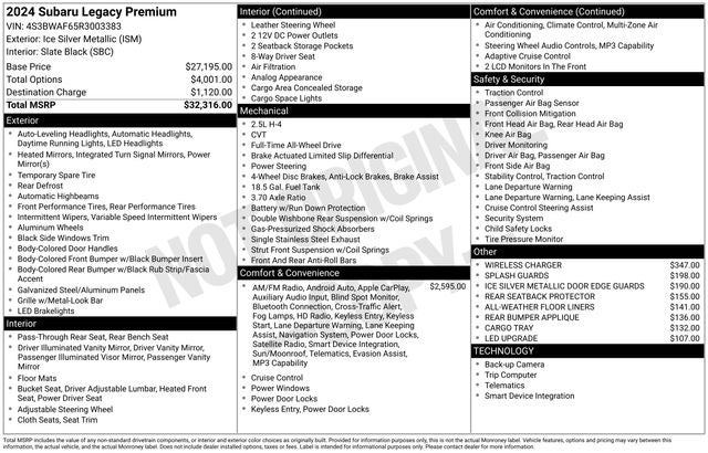 2024 Subaru Legacy Premium