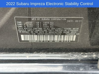 2022 Subaru Impreza Base
