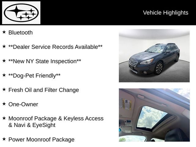 2016 Subaru Outback 2.5i Limited