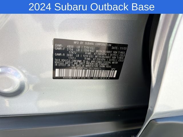 2024 Subaru Outback 2.5i