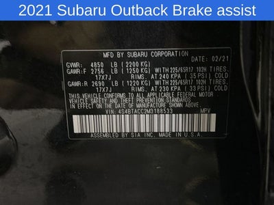2021 Subaru Outback Premium