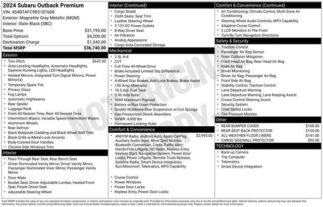 2024 Subaru Outback Premium