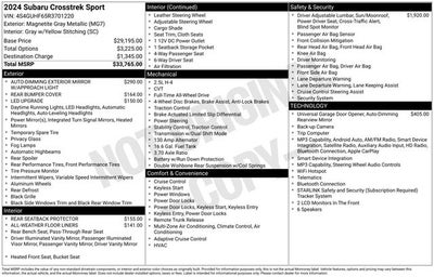 2024 Subaru Crosstrek Sport
