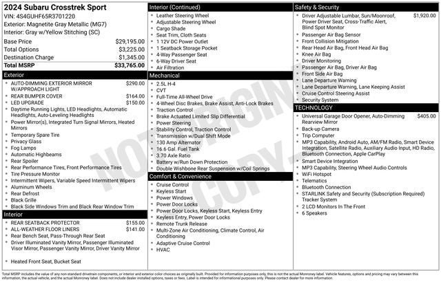 2024 Subaru Crosstrek Sport