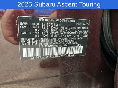 2025 Subaru Ascent Touring