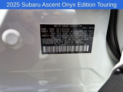 2025 Subaru Ascent Onyx Edition Touring