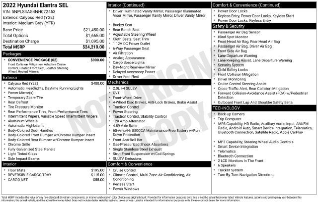 2022 Hyundai Elantra SEL
