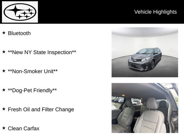 2019 Toyota Sienna XLE 7 Passenger