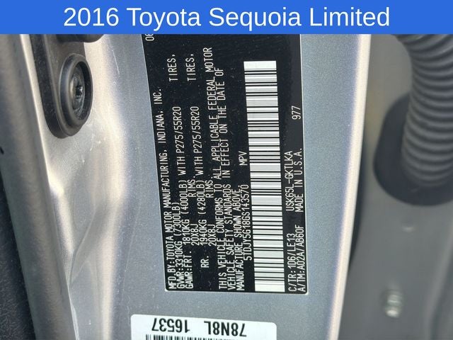 2016 Toyota Sequoia Limited