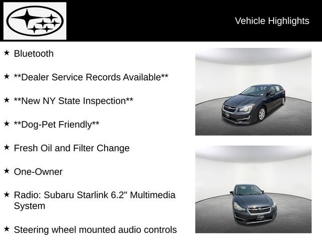 2016 Subaru Impreza 2.0i