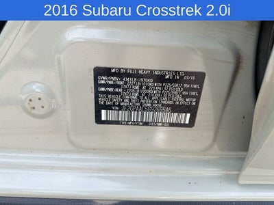 2016 Subaru Crosstrek 2.0i