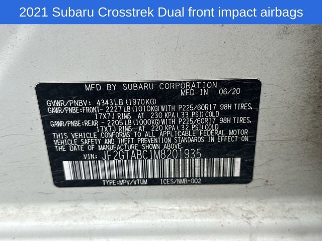 2021 Subaru Crosstrek Base