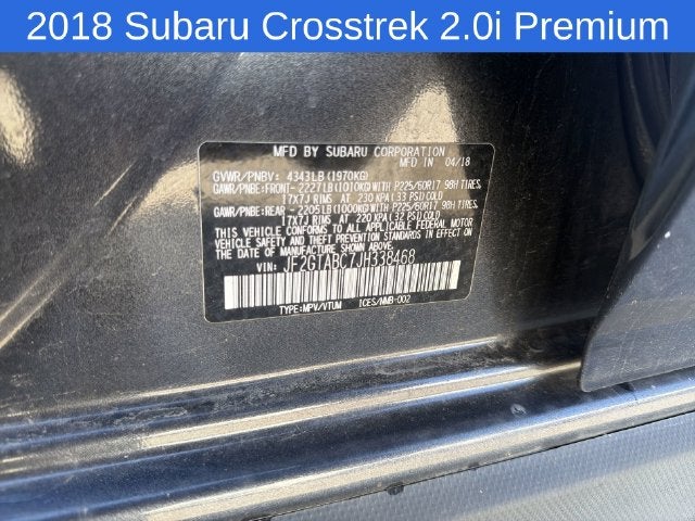 2018 Subaru Crosstrek 2.0i Premium