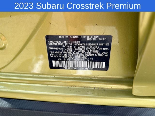 2023 Subaru Crosstrek Premium